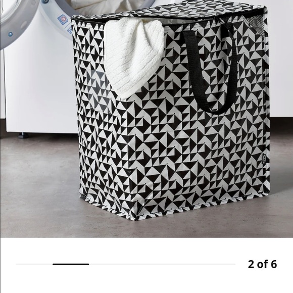 IKEA IKEA KNALLA BAG BLACK WHITE - Picture 2 of 3